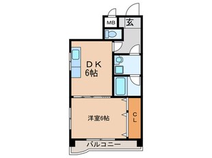 サンセーヌ六ツ門の物件間取画像